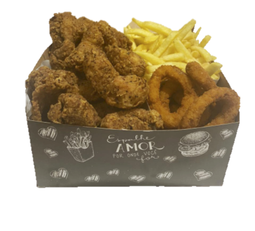 Mix 4 - Pop Chicken + Fritas + Onions G