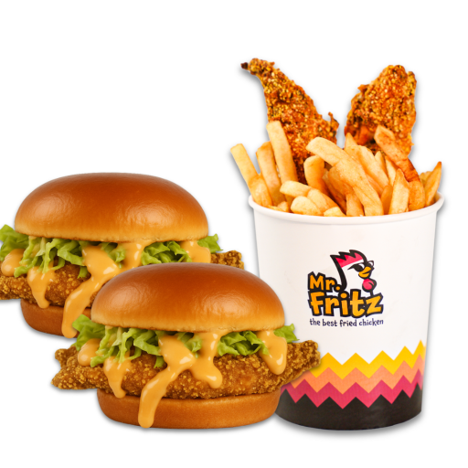 Sandubinha Em Dobro + Mix Fritz