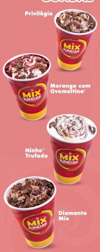 Escolha Seu Mix Sundae Por R$9,99