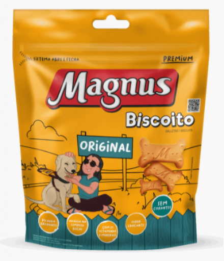 Magnus Biscoito Original Cães Adultos 400G