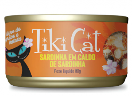 Tiki Cat Grill Pate Sardinha Em Caldo de Sardinha 80G