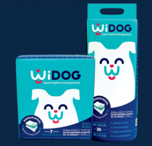 Tapete Higiênico Biodegradável Widog C/ 30 Unidades