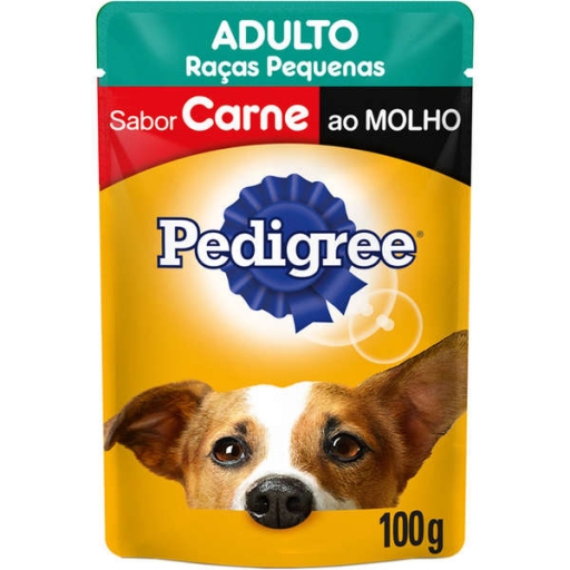 Sachê Pedigree Adulto Raças Pequenas Carne 100G