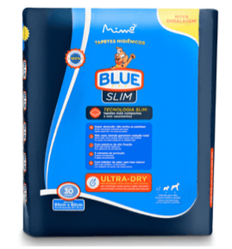 Tapete Higiênico Blue Slim C/ 30 Uindades 90X60Cm