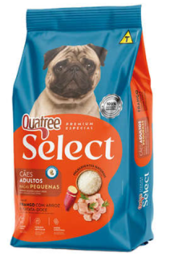 Quatree Select Cão Adulto Raças Pequenas Frango 15KG