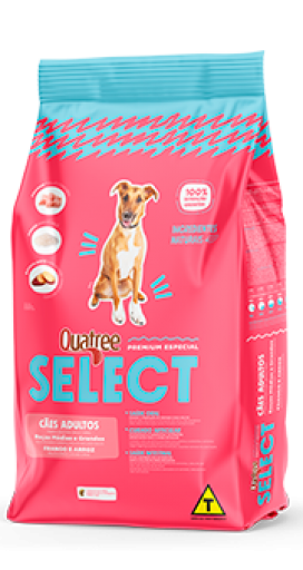 Quatree Select Cães Adultos Raças Médias e Grandes 20KG