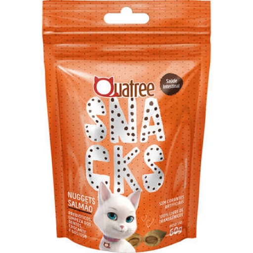 Snack Quatree Bola de Pelos Salmão 60G