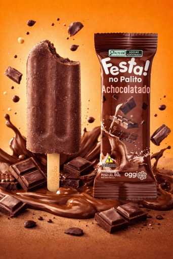 Picolé Festa Achocolatado