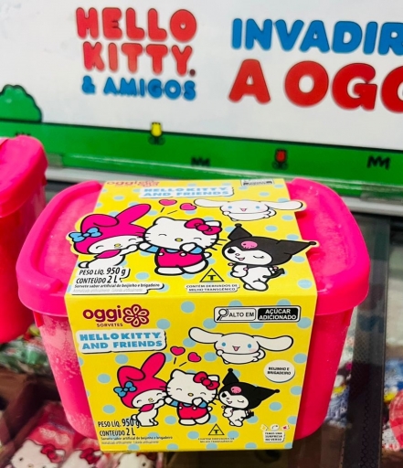 Sorvete Hello Kitty Beijinho Com Brigadeiro