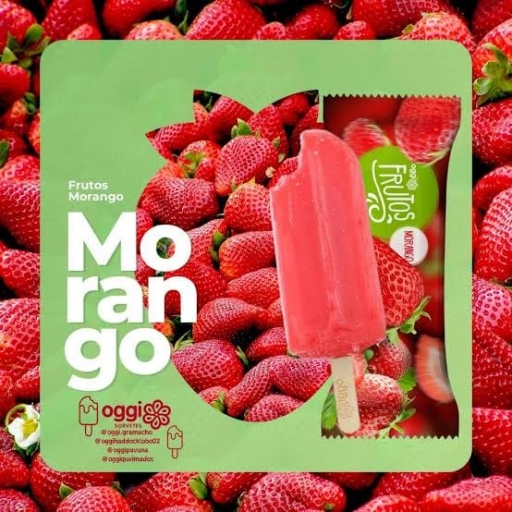 Picolé Frutos Morango