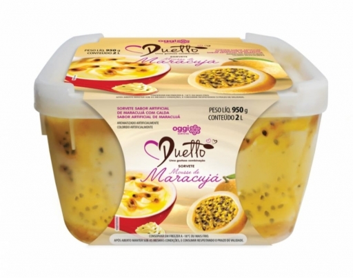 Sorvete Duetto Mousse de Maracujá 2L