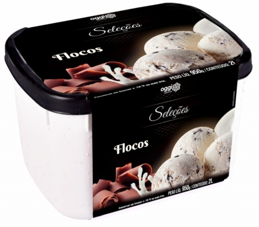 Sorvete Seleções Flocos 2L