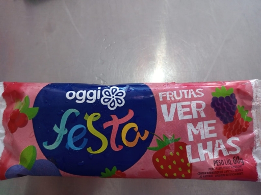 Picolé Festa Frutas Vermelhas