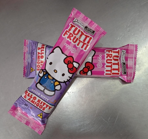 Picolé Hello Kitty Tutti Frutti