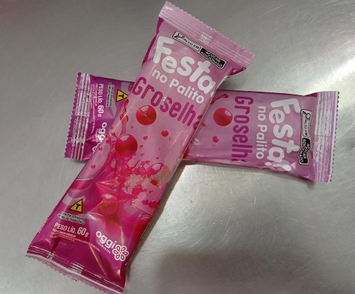 Picolé Festa No Palito Groselha