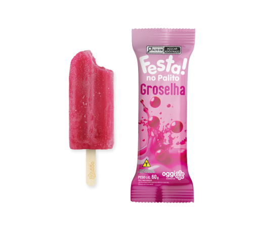 Picolé Festa Groselha