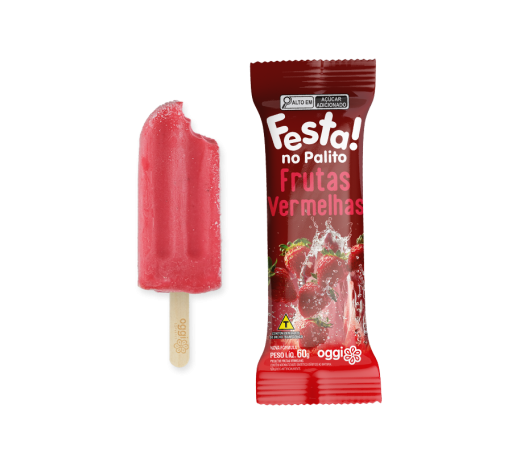 Picolé Festa Frutas Vermelhas