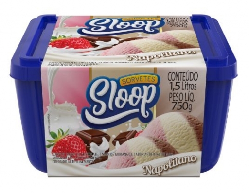 Sorvete Napolitano - 1,5 Litro