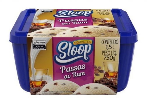 Sorvete Passas Ao Rum - 1,5 Litro
