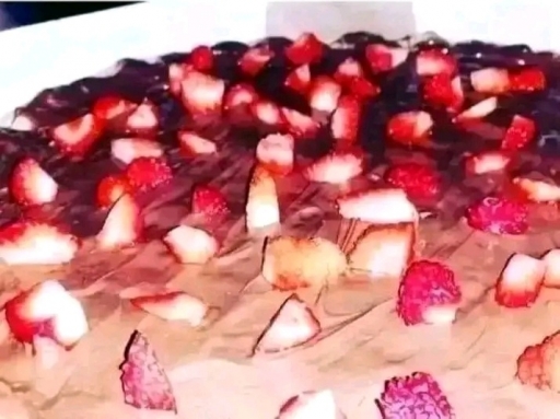 Pizza Media Nutella Com Morangos