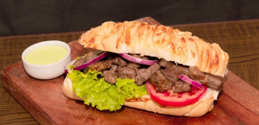 Pão Com Carne Simples Contra-Filet