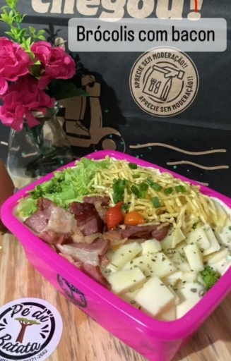 Batata Recheada - Brócolis Com Bacon