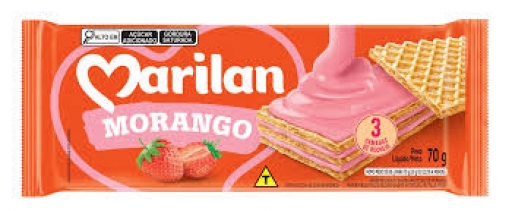 Biscoito Waffer Morango