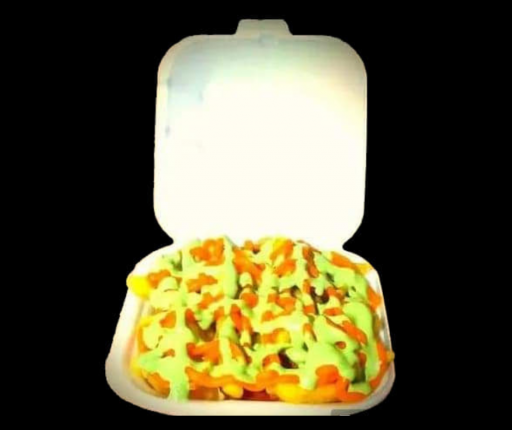 Batata Frita 300Gr  Queijo, Bacon e Molho Verde