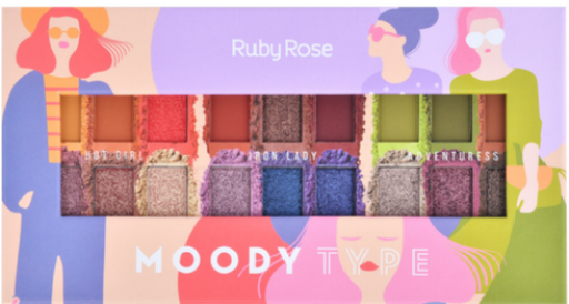 Paleta de Sombra Ruby Rose Moody Frf1054