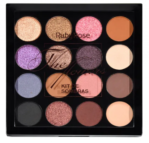 Kit Sombra Ruby Rose 15 Cores Hb-1018