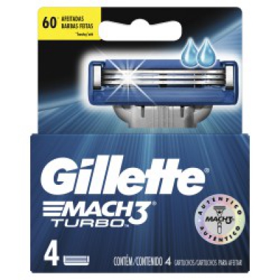 Carga Gillette Mach3 Turbo 4Un