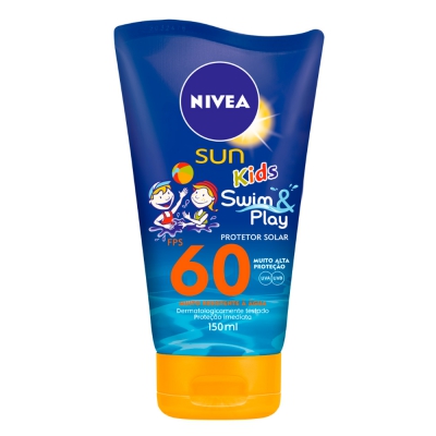 Protetor Solar Nivea Sun Fps60 Kids Swin e Play 150ML