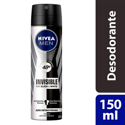 Desodorante Nivea M Aero Black/white Invisible 150ML