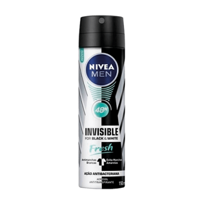 Desodorante Nivea M Aero Black/white Invisible Fresh 150ML