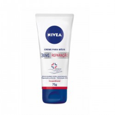 Creme Para Mãos Nivea 3 Em 1 Reparação 75ML
