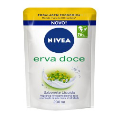 Sabonete Líquido Nivea Erva Doce Refil 200ML