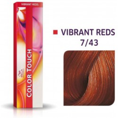 Tintura Color Touch 7/43 Louro Médio Vermelho Dourado