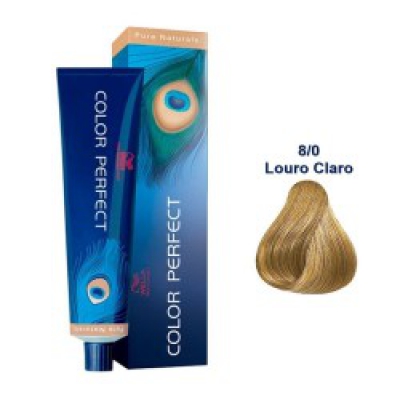 Coloração Color Perfect 8/0 Louro Claro 60G