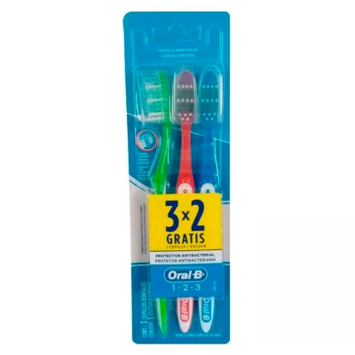 Escova Dental Oral B 123 Limpeza Brilhante 35 Leve3 Pague2Un