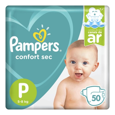 Fralda Pampers Confort Sec Mega P 50Un