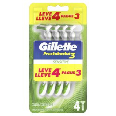 Aparelho de Barbear Gillette Prestobarba3 Sense Care Lv4Pg3U