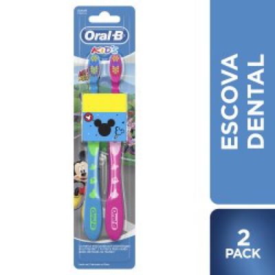 Escova Dental Oral B Kids Mickey 2Un