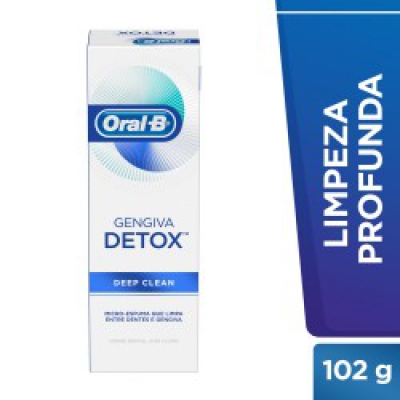 Creme Dental Oral B Detox Deep Clean Gengiva 102G
