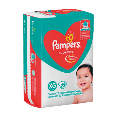 Fralda Pampers Supersec Pacotão Xg 22Un