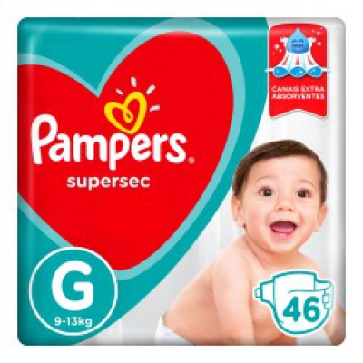 Fralda Pampers Supersec Hiper G 46Un