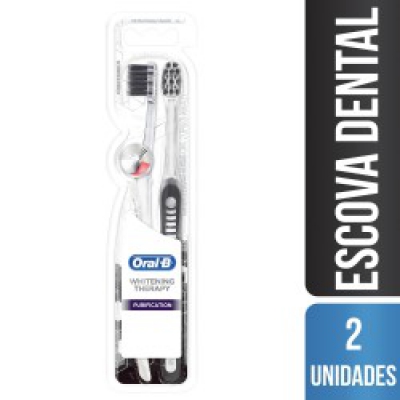 Escova Dental Oral B Whit Therapy Purifiction 2Un