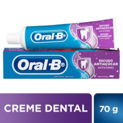 Creme Dental Oral B Escudo Antiaçúcar 70G