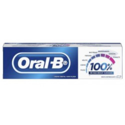 Creme Dental Oral B Menta Refrescante 100% 70G