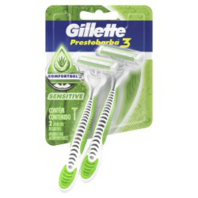Aparelho de Barbear Gillette Prestobarba3 Sense Care 2Un