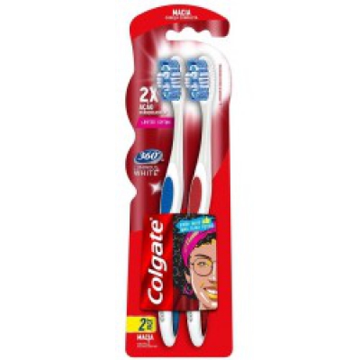 Escova Dental Colgate 360 Luminous White L2 P1